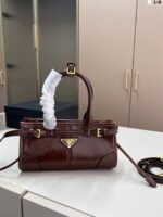 PRADA Brushed Leather Shoulder Bag - Image 7