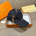 LV Baseball Cap - Iv Silk Screen Satin & Full-Grain Leather Gift Set - Image 8