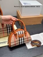 Burberry Highlands Bowling Bag with Equestrian Badge - Image 12