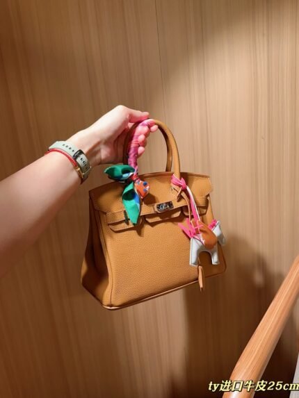 Hermes Birkin 25cm Taurillon Leather Bag