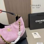 Chanel 24A 33cm Leather Patchwork Hobo Tote Bag 10A - Image 3