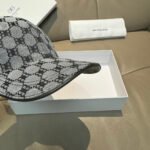 Balenciaga Baseball Cap - Silk Screen Satin Full-Grain Leather Unisex - Image 12