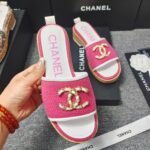 Chanel Chunky Chain Alphabet High Heels Sandals Slippers Shoes - Image 2