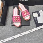 Chanel Chunky Chain Alphabet High Heels Sandals Slippers Shoes