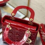 Dior Small Lady Bag - Lacquered Calfskin - Image 11
