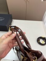 PRADA Brushed Leather Shoulder Bag - Image 5