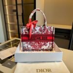 Dior Butterfly Embroidery Tote Bag 10A - Image 3