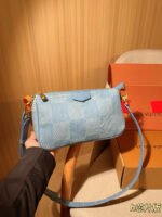 Louis Vuitton Denim Blue Hobo - Image 2