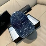 Chanel Baseball Cap - Mini Double C Denim & Full-Grain Leather - Image 6