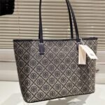 Tory Burch Small T Monogram cotton zip tote bag - Image 6