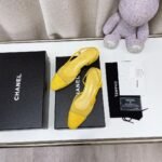 Chanel Chunky Heel High Heeled Rear Hollow Sandals Slipper Shoes - Image 4