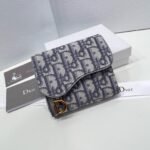 Dior saddle Three Fold Wallet - Image 3
