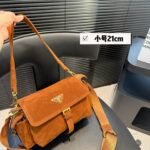 Prada Explore Suede Shoulder Bag 33321