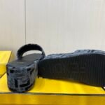 Fendi Sunshine FF Old Flower Slope Heel Thick Bottom Sandal Slippers - Image 9