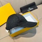 Fendi Baseball Cap - Double F Jacquard Best-Selling Canvas Leather - Image 10