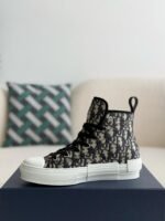 Dior B23 logo print high top sneakers Shoes - Image 4