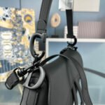Dior Saddle Bag Matte Leather Shoulder Bag - Image 11