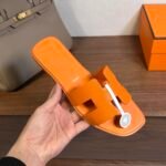 Hermes Oran H Square Heel High Heeled Sandals Slippers Shoes - Image 6