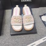 Chanel Chunky Chain Alphabet High Heels Sandals Slippers Shoes - Image 3