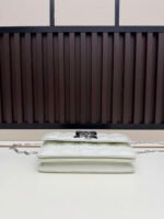 Bow Chain WOC Lambskin Woven Pattern Bag - Image 4