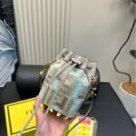 FENDI Fendi Iconic embossed FF pattern Bucket Bpattern Bucket Bag Shoulder Handbag  8BS093-AUPI-F1SKI - Image 10