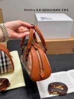 Burberry Highlands Bowling Bag with Equestrian Badge - Image 16