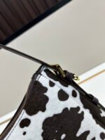 Prada 2579 Cow Print Calfskin Underarm Shoulder Bag - Image 6