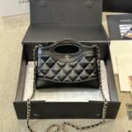 CHANEL 31 Mini  Chain Shoulder Bag Shiny Calf Leather - Image 4