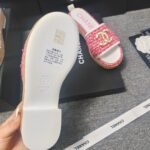 Chanel Chunky Chain Alphabet High Heels Sandals Slippers Shoes - Image 9