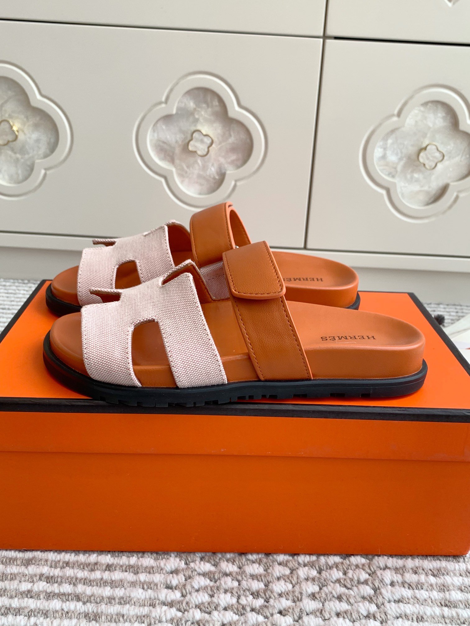 98BAF177-4E50-962E-8AF2-CC5C387CFF5E Hermes Slipper Sandals Shoes - Image 1