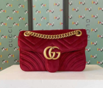 Gucci GG Marmont Velvet Mini Shoulder Bag - Image 7