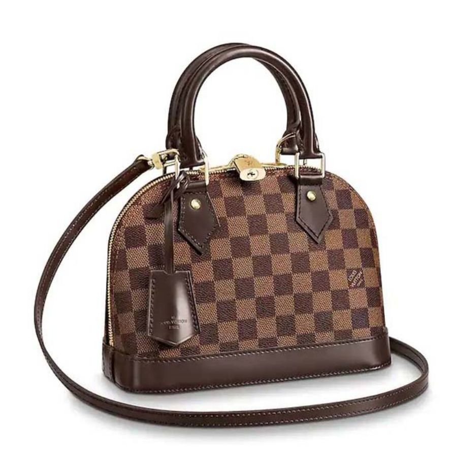 9F0203E6-DE00-D220-54BD-63376315AAD2 Louis Vuitton LV Alma BB PM Shoulder Bag Monogram Damier Ebene M53152 - Image 1