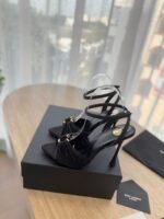 Saint Laurent YSL Heels Sandals Shoes - Image 4