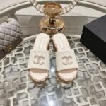 Chanel Thick Bottom Heels Slipper Sandals Shoes - Image 3