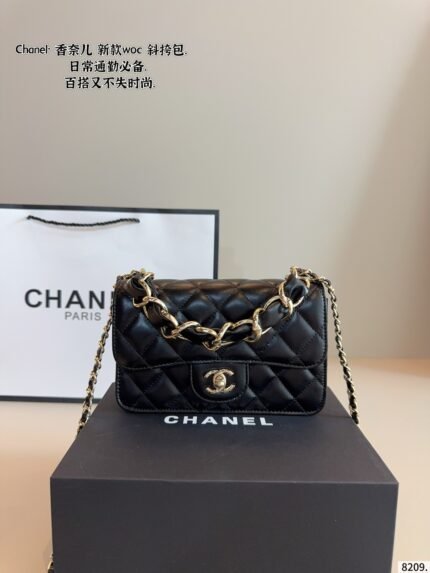 Chanel  Quilted Single Shoulder Bag 20cm