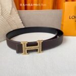 Hermes Leather Belts 1:1 Mirror Version - Image 2