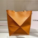 Loewe Puzzle Fold Tote Calfskin Shoulder Bag Totes Bag - Image 5