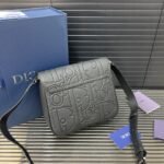 Dior Gravity Embossed Grain Leather Messenger Bag 10A