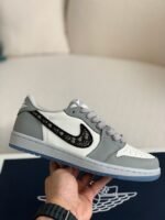 DIOR x Nike Air Jordan 1 Sneaker Shoes Low - Image 4
