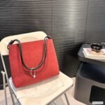 LOEWE Suede Tote Bag - Image 4