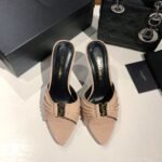 Saint Laurent Slipper Sandals Heels Shoes - Image 3