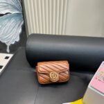 Gucci Caramel Brown Marmont Chain Bag