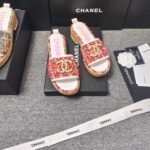 Chanel Chunky Chain Alphabet High Heels Sandals Slippers Shoes