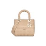 Dior Medium LADY Bag Cannage Embroidery