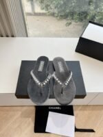 Chanel Clip Toe Slipper Sandals Shoes - Image 6