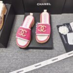 Chanel Chunky Chain Alphabet High Heels Sandals Slippers Shoes - Image 8