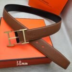 Hermes H Belt Buckle & Reversible Brown For Women, Women Belt 380MM