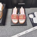 Chanel Chunky Chain Alphabet High Heels Sandals Slippers Shoes - Image 3