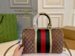 Gucci Monogram Canvas Boston Pillow Bag - Image 7