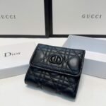 Dior CD Logo Snap Closure Wallet - Image 7